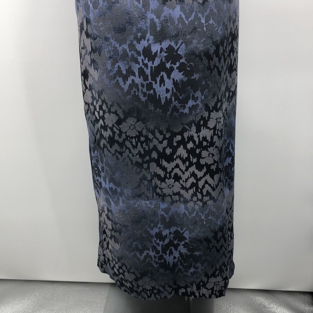 Ilyse Hart blue gray maxi skirt size 12 - Picture 6 of 6